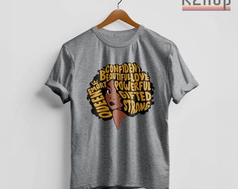 Black Lives Matter Graphic T-Shirt - BLM Logo Shirt, Queen Black Pride Tee, Black Equality Statement Design