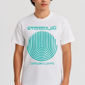 Stereolab Dots and Loops T-Shirt – Minimalist Album Art Tee – Vintage Electronic Indie Band Shirt