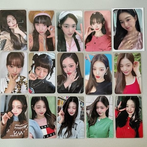 kpop girl official photocards | Wonyoung Rei IVE hearts2hearts Carmen Yeon Stellla | official merch gift collection