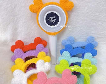 TWICE lightstick crochet cover CANDYBONG LOVELY solo member design | Interchangeable concert deco once merch birthday christmas gift