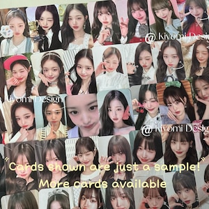 May include: A selection of trading cards displaying images of young women. The cards show different poses and expressions. The text "Cards shown are just a sample! More cards available" is visible.