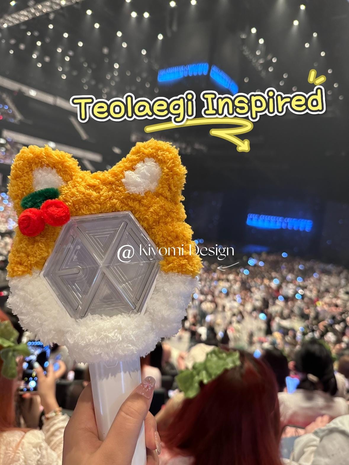 Baekhyun EXO Lightstick Crochet Cover: Teolaegi Fanmade