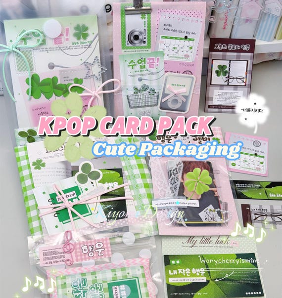 Kpop card pack cute packaged bags | boy groups freebies pack | Craft Christmas Gift | fanmade photocards polaroids