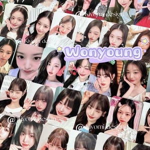 Wonyoung photocards pack fan-made kpop merch
