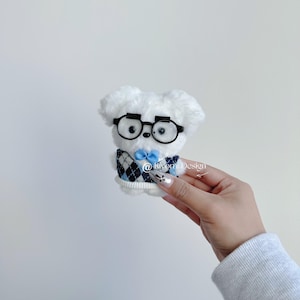 Hoonie plushie soft fluffy handmade 11cm doll | fanmade merch bag accessories