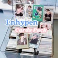 Enhypen cards pack fanmade merch freebies set Engene gift | Sunghoon Junwon Heeseung Niki | postcards photobooth polaroids product logo