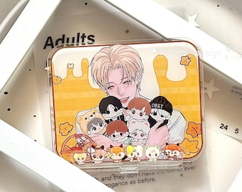Enha Evan Acrylic Stand | Chibi Desk Display | Kpop Fanmade Standee | Cute Collectible Decor