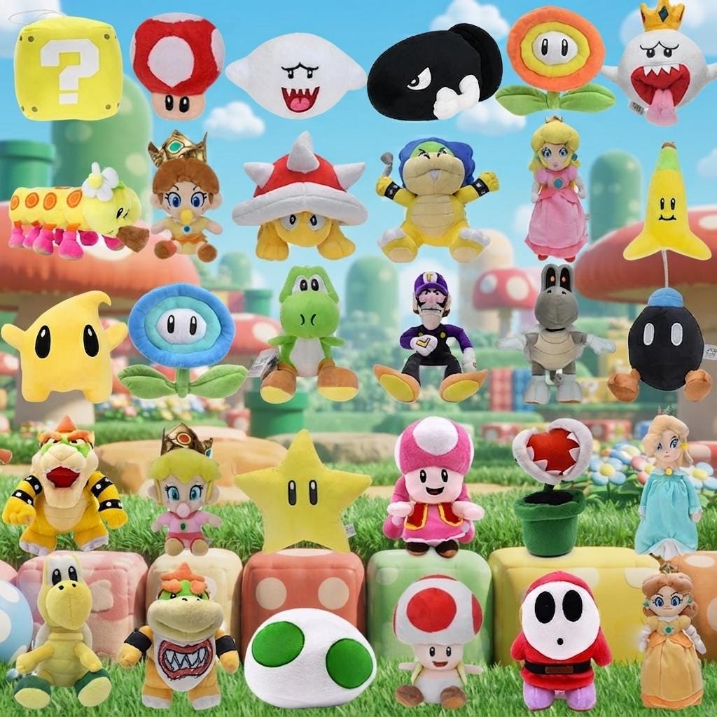 Chapeau Luigi En Peluche Avec Yeux 3D – Vert – Taille Adulte – Cosplay Mario – Cadeau Fan
