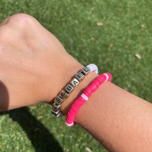 Baseball back to school bracelet stack