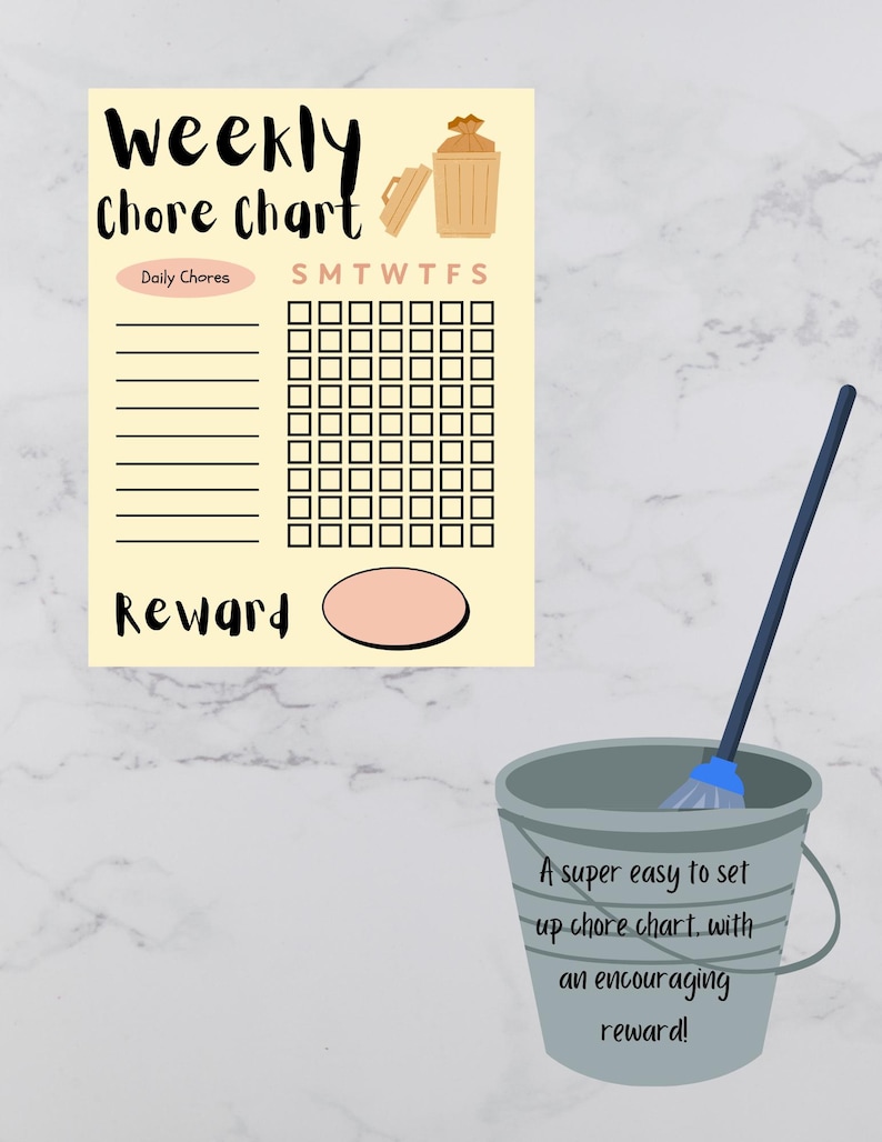 Chore Bucket Chore Chart Digital Download - Etsy