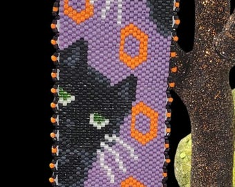 I See You! Halloween Even Count Peyote Bracelet Pattern