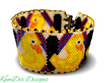 Just Ducky Even Count Peyote Bracelet Pattern Only