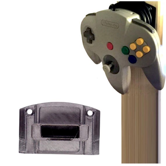 Custom Wall Mount Bracket Holder for Nintendo 64 N64 Controller
