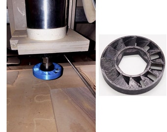 Chip Debris Fan for ER20 Collet Nut CNC Milling Chuck Holder Lathe