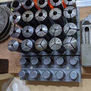 Hanging Collet Rack Wall Mounted Storage Organizer Rack for 5C Chuck Holder Lathe Collets ...
