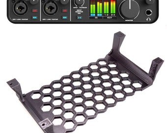 Under Desk / Table Mount For Motu M4 4X4 Usb-C Audio Interface *Black*