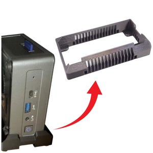 Vertical Desk Stand Holder for GEEKOM A7 & A8 Mini PC Case Elevated Ventilation