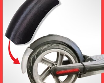 Extensor de guardabarros trasero para patinete eléctrico Ninebot ES1 ES2 ES3 (negro)