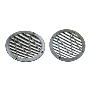 M Logo Grate Style Grill Mod L/R Set for Monoprice M1060C Headphones Cover