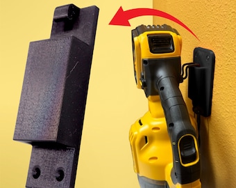 Op maat gemaakte muurbeugelklemhouder voor DeWalt-stofzuiger DCV501HB