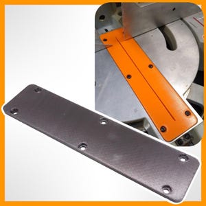 Replacement Throat Plate Insert for Delta 12" 36-255L Miter Saw *Black*
