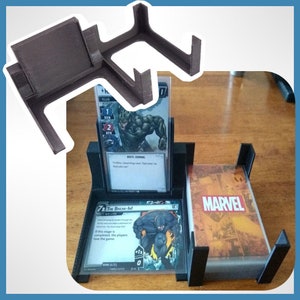 Suporte de token de peça de jogo de cartão de painel de vilão para jogo de tabuleiro de campeões da Marvel