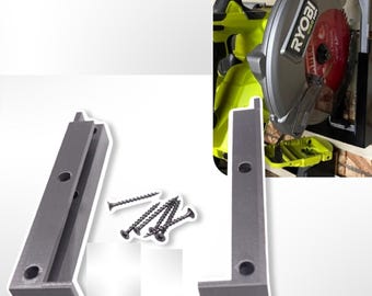 Custom Wall Mount Brackets for Craftsman Ryobi Dewalt 7.25" Circular Saws