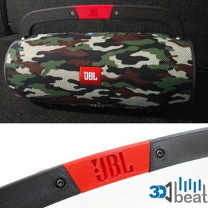 Heavy Duty Carrying Handle for JBL Xtreme 1 Bluetooth Speaker (Black + Red, Logo)