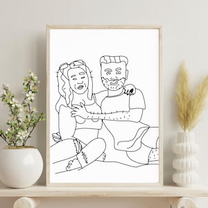 Custom Ugly Portrait | Funny Hand Drawn Face Drawing | Bad Line Art Gift | Weird Custom Sketch | Pet or People Digital Caricature