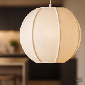 Handmade Japanese Fabric Pendant Light – Wabi-Sabi Origami Style Hanging Lamp Spandex Fabric Pendant Light | Modern Minimalist Hanging Lamp