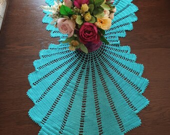 Crochet table track table track for home decor table track for celebration. Gift idea for mom, friend or for your self.