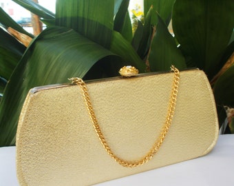 antique gold clutch