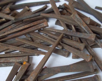 37 Antique 3\u201d nails vintage nails reclaimed square nails salvaged 12 pound