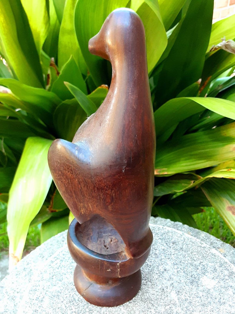 Hand Carved Wood Shore Bird Antique Folk Art Sculpted Bird Etsy