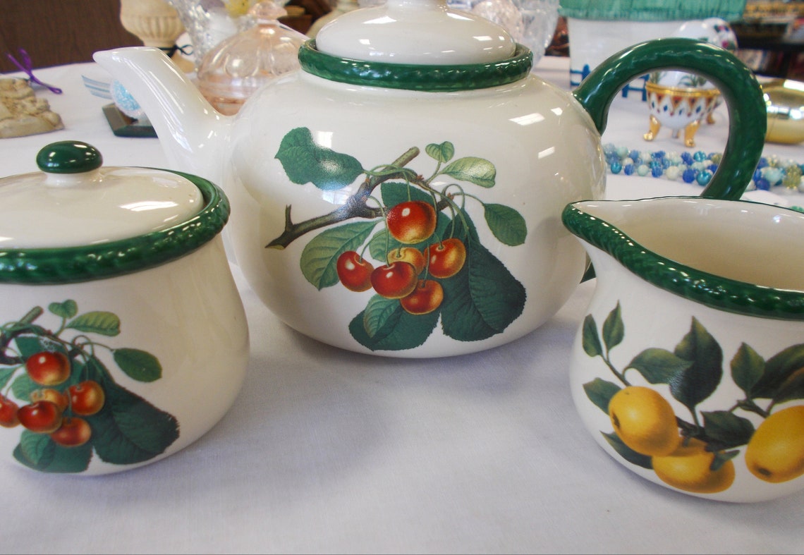 Hawthorn Manor Set de té Linda Hall Fruits Of America Etsy