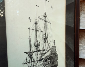 The Spanish Galleon Of Key West By RE KENNEDY - Maritime Art
