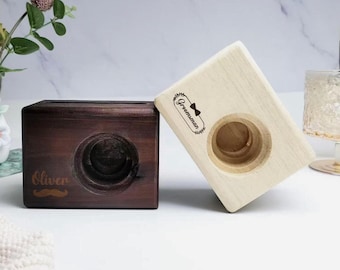 Personalized Wooden Speaker Groomsmen Gift, Custom Wooden Phone Stand Gift for Men, Groomsmen Gift, Christmas Gift for Husband, Phone Holder