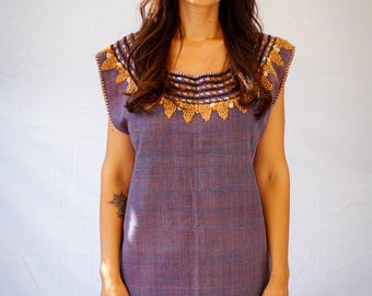 Edición Limitada - Vestido de algodón Dayita (bordado a mano)