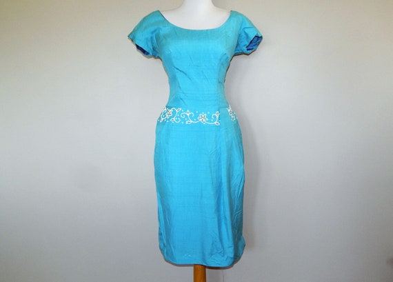 aqua colored cocktail dresses Helly Stretch Lace Aqua Cocktail Dress