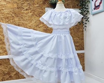 Robe portoricaine Bomba, robe classique Boricua pour fille, du 12 mois au XXL adulte. Livraison le lendemain !