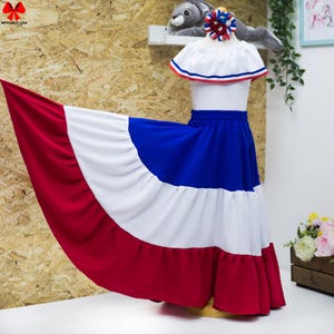 Dominican Dress, classic dominican girls dress from 12 Month to XXL adults sizes. Next day Shipping!