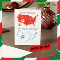 Trump Christmas Cards, Trump Christmas, MAGA Christmas, Trump Christmas Cards, Trump Cards, Election Map Cards - set of 10, 30, 50