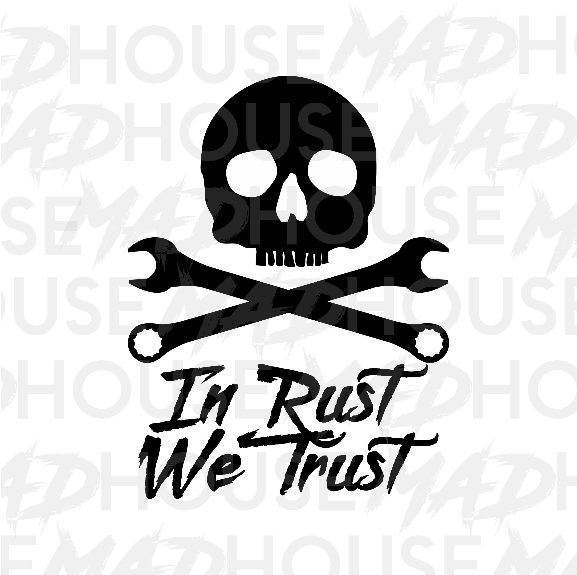In Rust We Trust Vinyl Decal Etsy