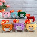 Emotional Support Dumpster Fire,Burning Trash Can,Crochet Trash Can,I&#39;m fine! Interesting Gifts, Gifts for colleagues,Christmas gift,Office