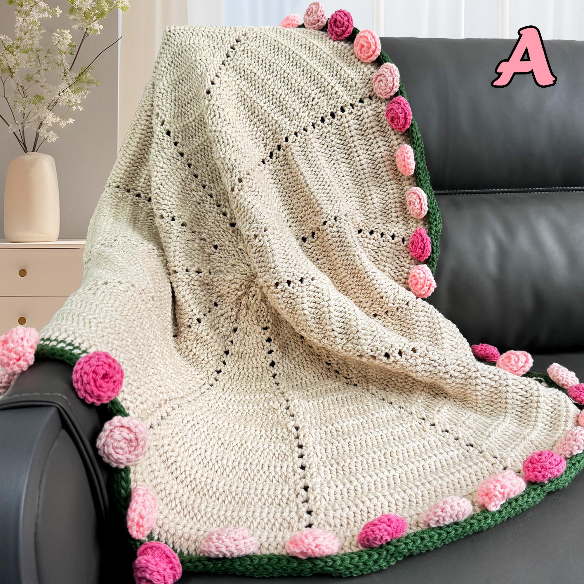 77cm ブーケブランケット 花束ブランケット スズラン 淡色 マルチ