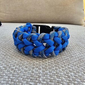 Custom Paracord Bracelet - Turbine Blade Design - Adjustable 550 Cord Survival Bracelet