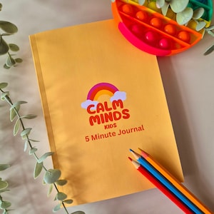 Diario de salud mental para niños / 5 minutos de gratitud y reflexión / Diario de bienestar infantil, regalo de Navidad