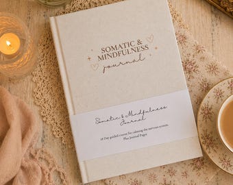Somatic Journal | 28 Day Nervous System Reset Workbook | Mindfulness & Breathwork Journal | A5 Hardback Wellness Journal | Anxiety Gift