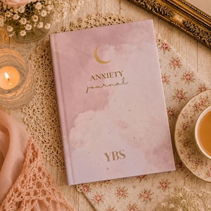 Anxiety Journal & Workbook | Guided ACT Inspired Mental Health Journal | Daily Anxiety Tracker, Panic Overthinking Support Self Care Gift