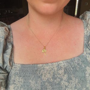 Mini Miraculous Medal and Crucifix necklace image 10
